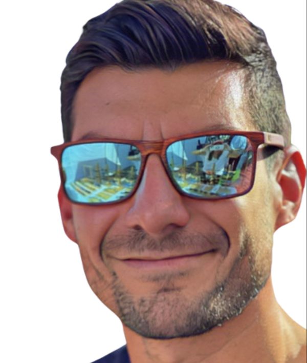 SICILIA BLU Zebra Wood Sunglasses
